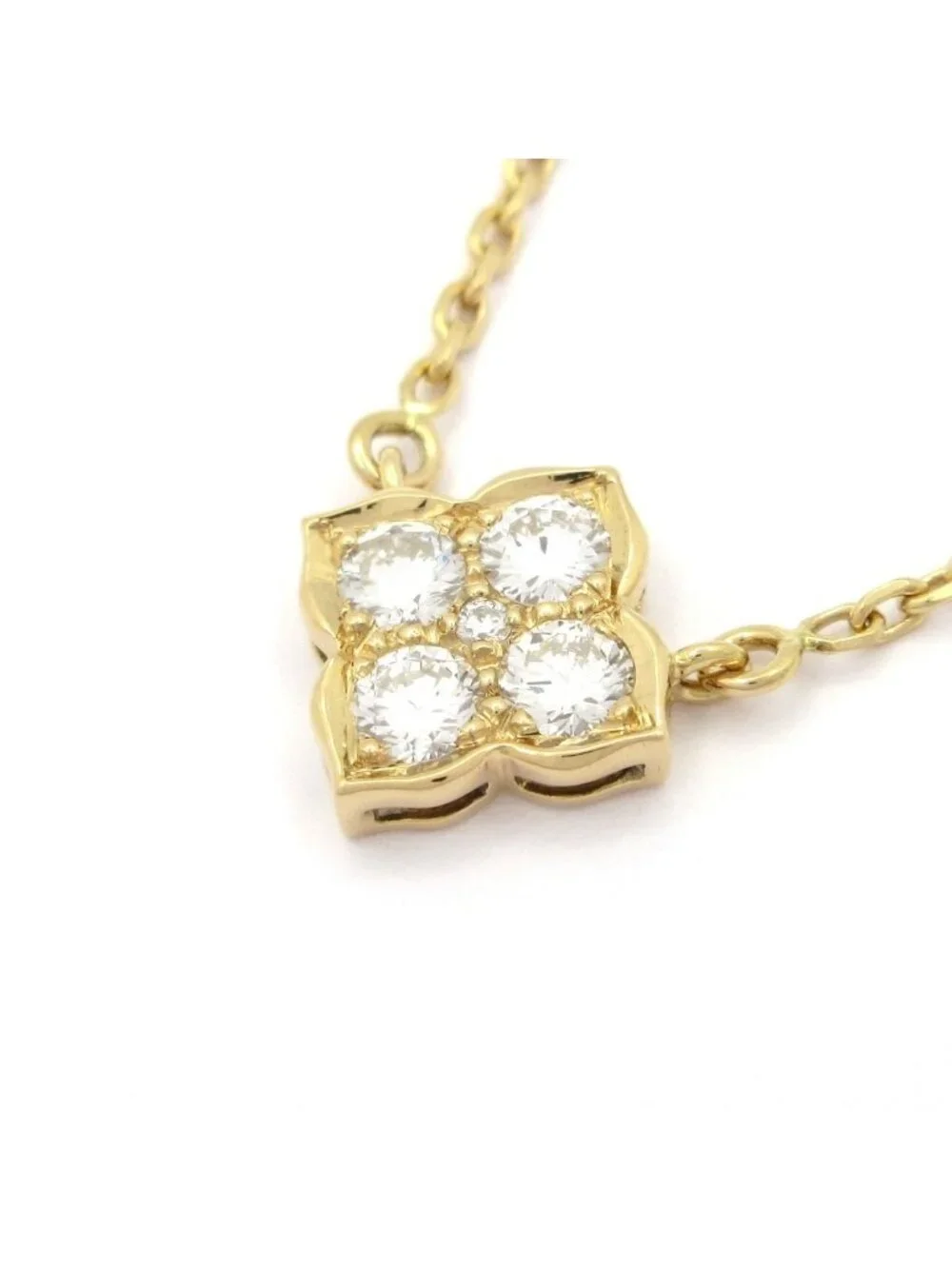 Cartier Necklace Hindu 18k Yellow Gold Diamond Double Stopper